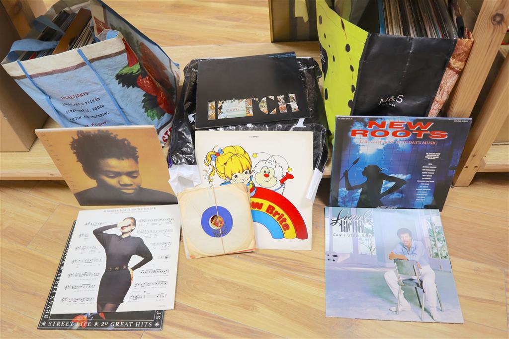 A collection of 1970s/80s LPs